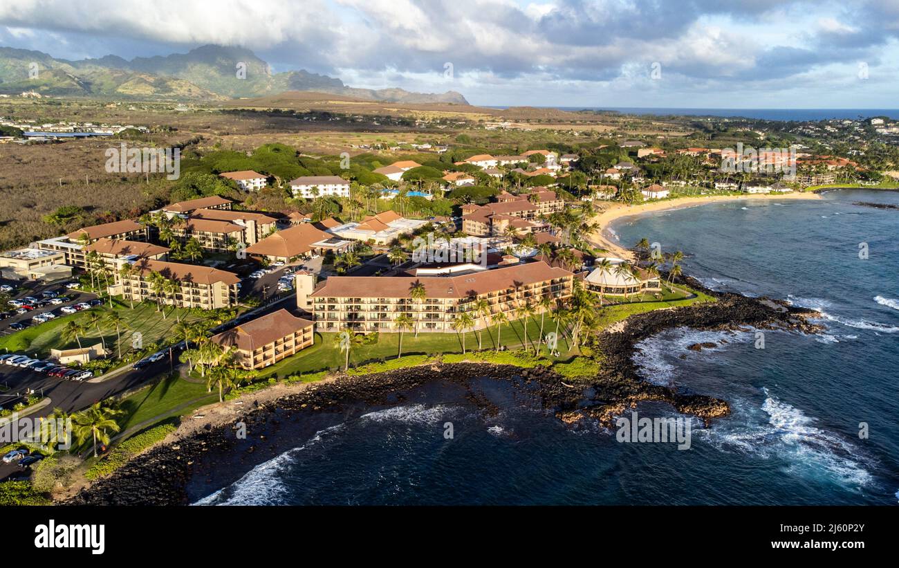 Sheraton Kauai Resort, Kauai, Hawaï Banque D'Images