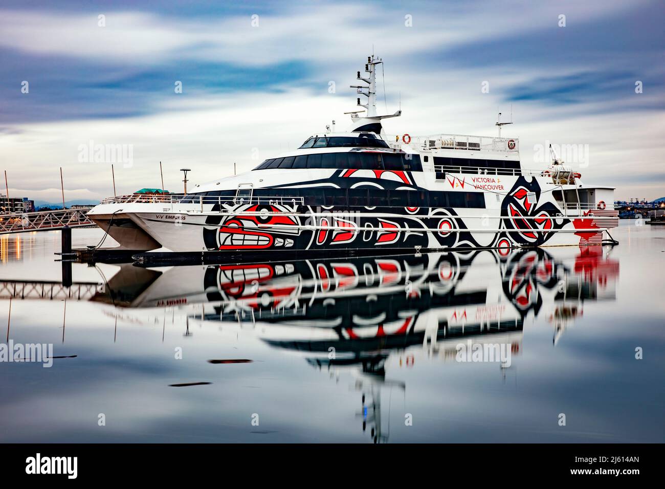 V2V Empress (traversier de Victoria à Vancouver) Inner Harbour - Victoria, île de Vancouver, Colombie-Britannique, Canada Banque D'Images