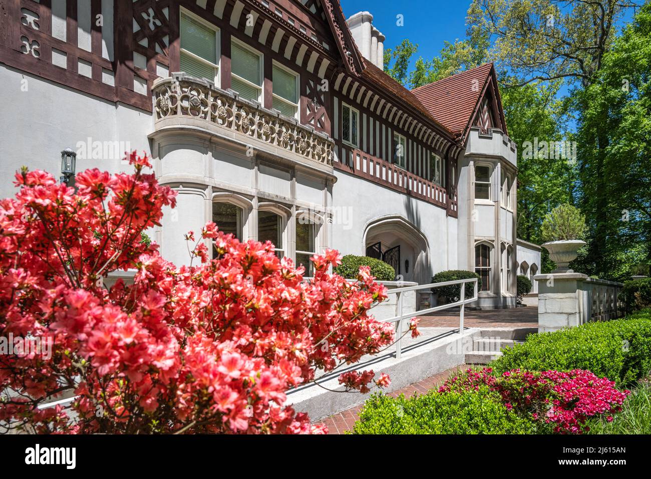 Printemps à Atlanta, au centre des beaux-arts Callanwolde, dans le quartier de Druid Hills. (ÉTATS-UNIS) Banque D'Images