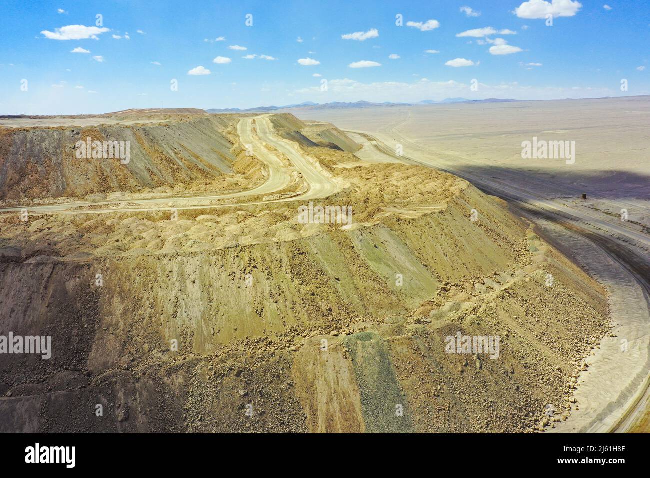 Désert d'Atacama avec Drone Banque D'Images