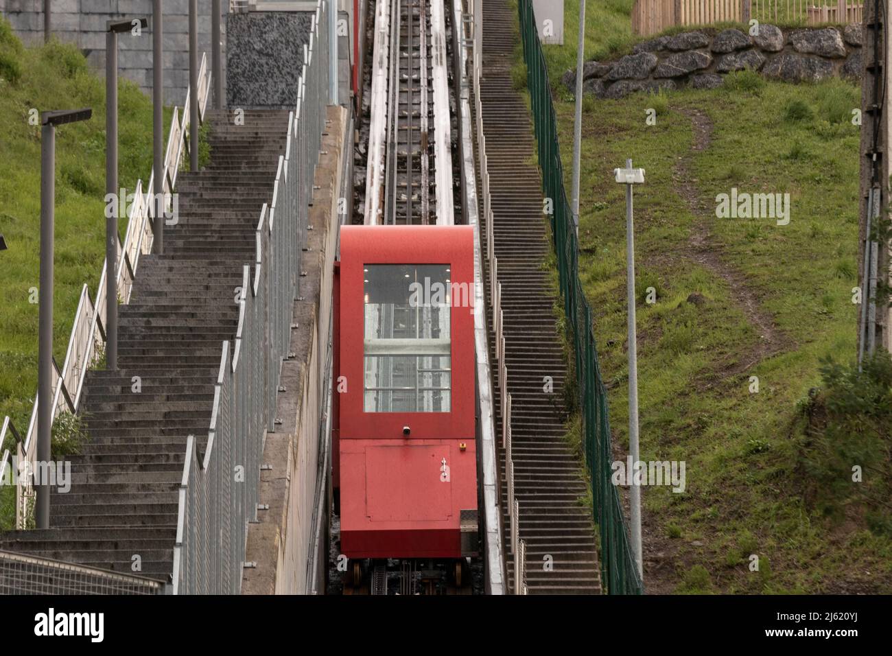 ascenseur urbain à bilbao, dans le nord de l'espagne Banque D'Images