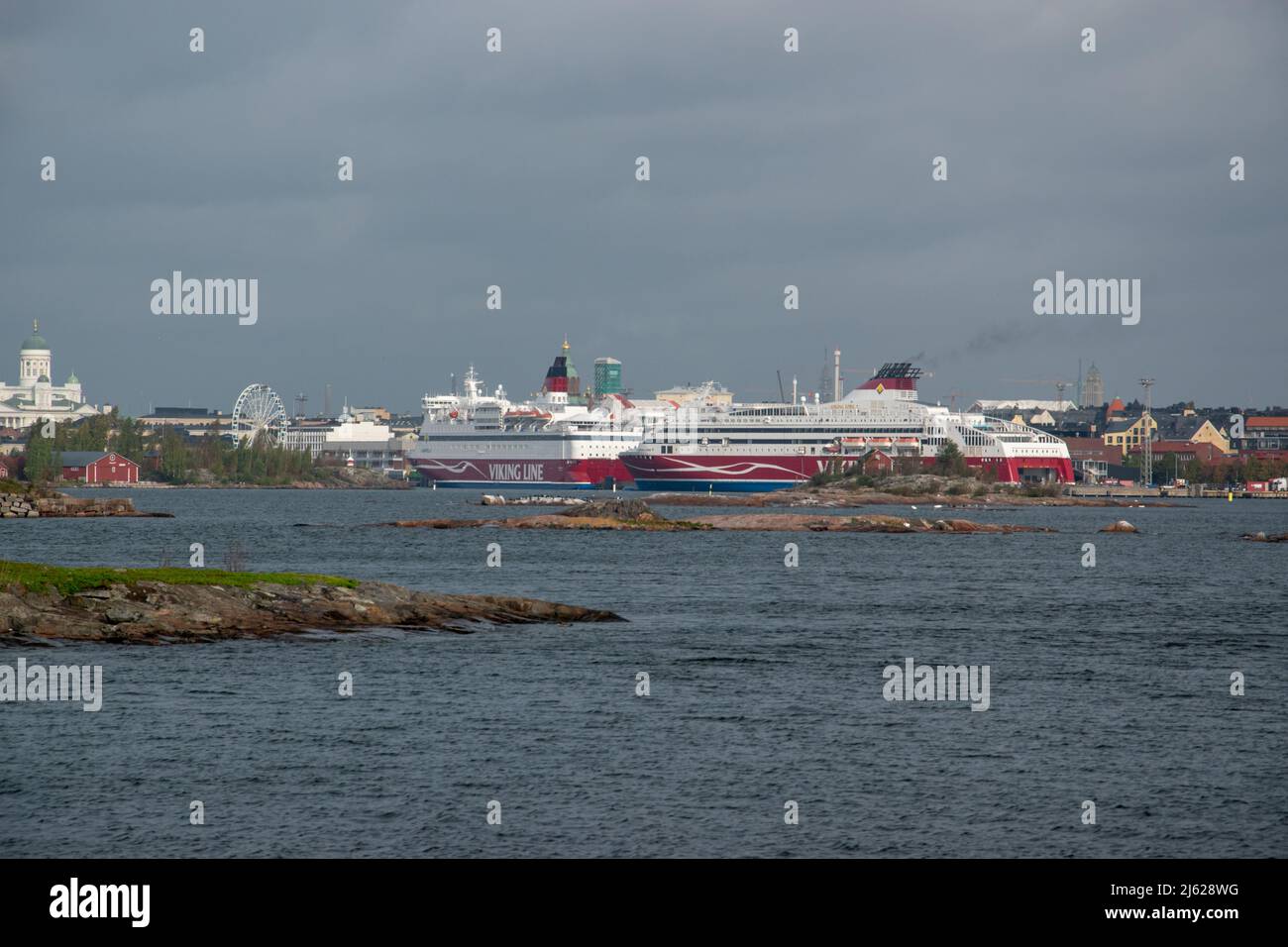 Viking Line MS Mariella à Helsinki, Finlande. Ce navire est maintenant la propriété de Corsica Ferries et opère sous le nom de MS Mega Regina. Banque D'Images