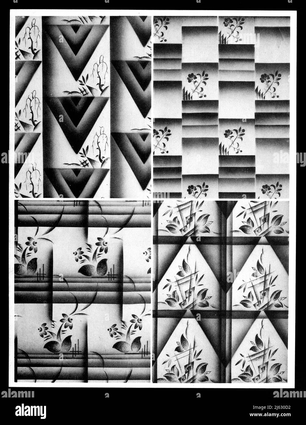Art par Christian Stoll - Kunstgewerbliche Schmuckformen fourrure Die Flache plate 27 (1920) Banque D'Images