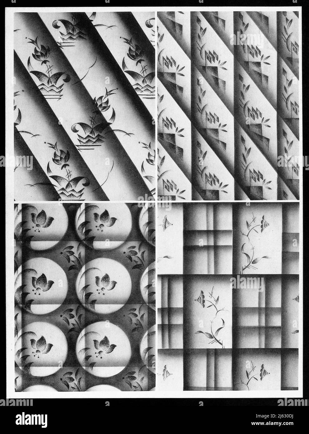 Art par Christian Stoll - Kunstgewerbliche Schmuckformen fourrure Die Flache plate 40 (1920) Banque D'Images