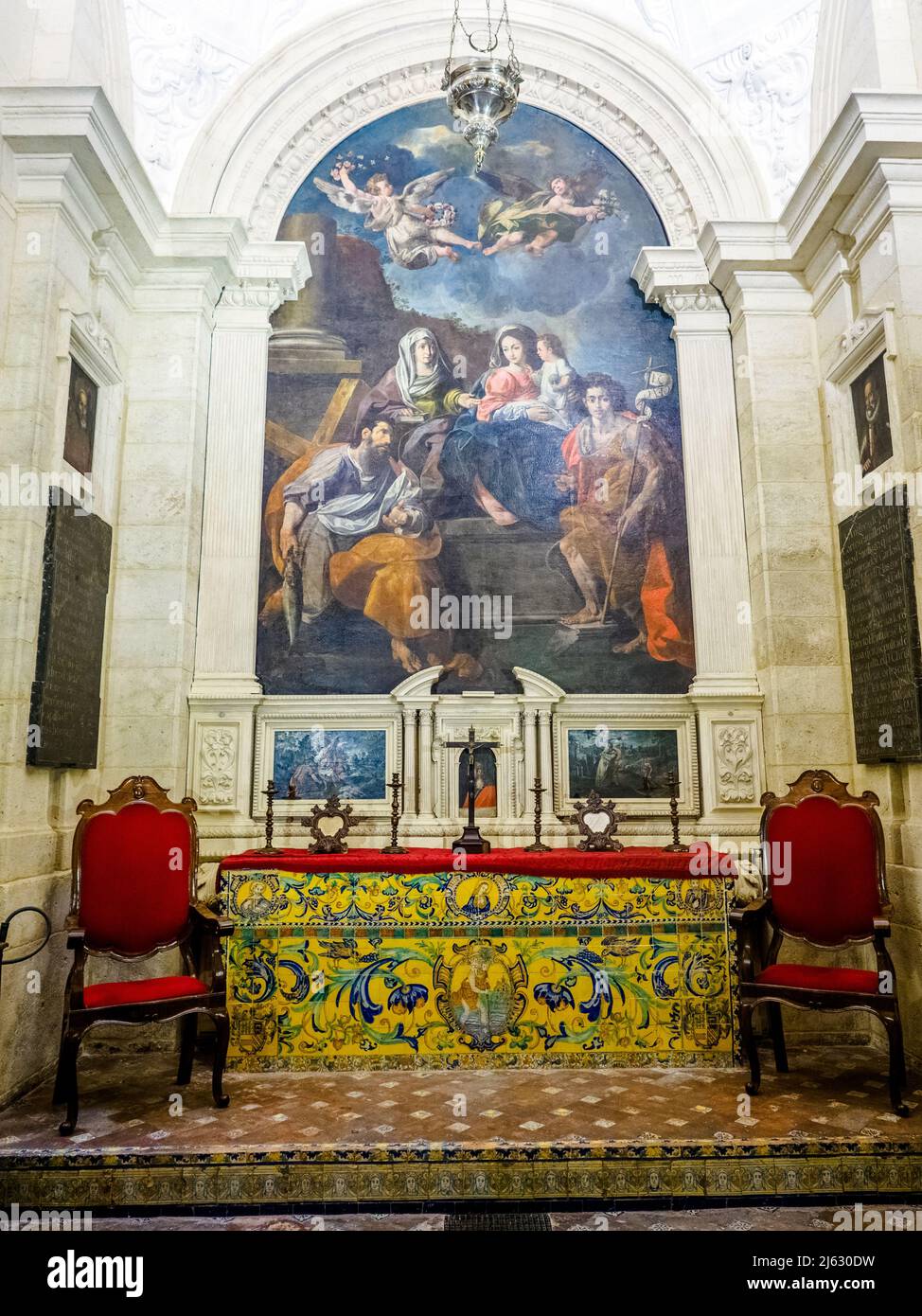 Capilla de San Marco, Santa Ana y S. Juan Bautista (Chapelle de San Marco, Santa Ana et San Juan Bautista) dans la Mezquita-Catedral (Grande Mosquée de Cordoue) - Cordoue, Espagne Banque D'Images