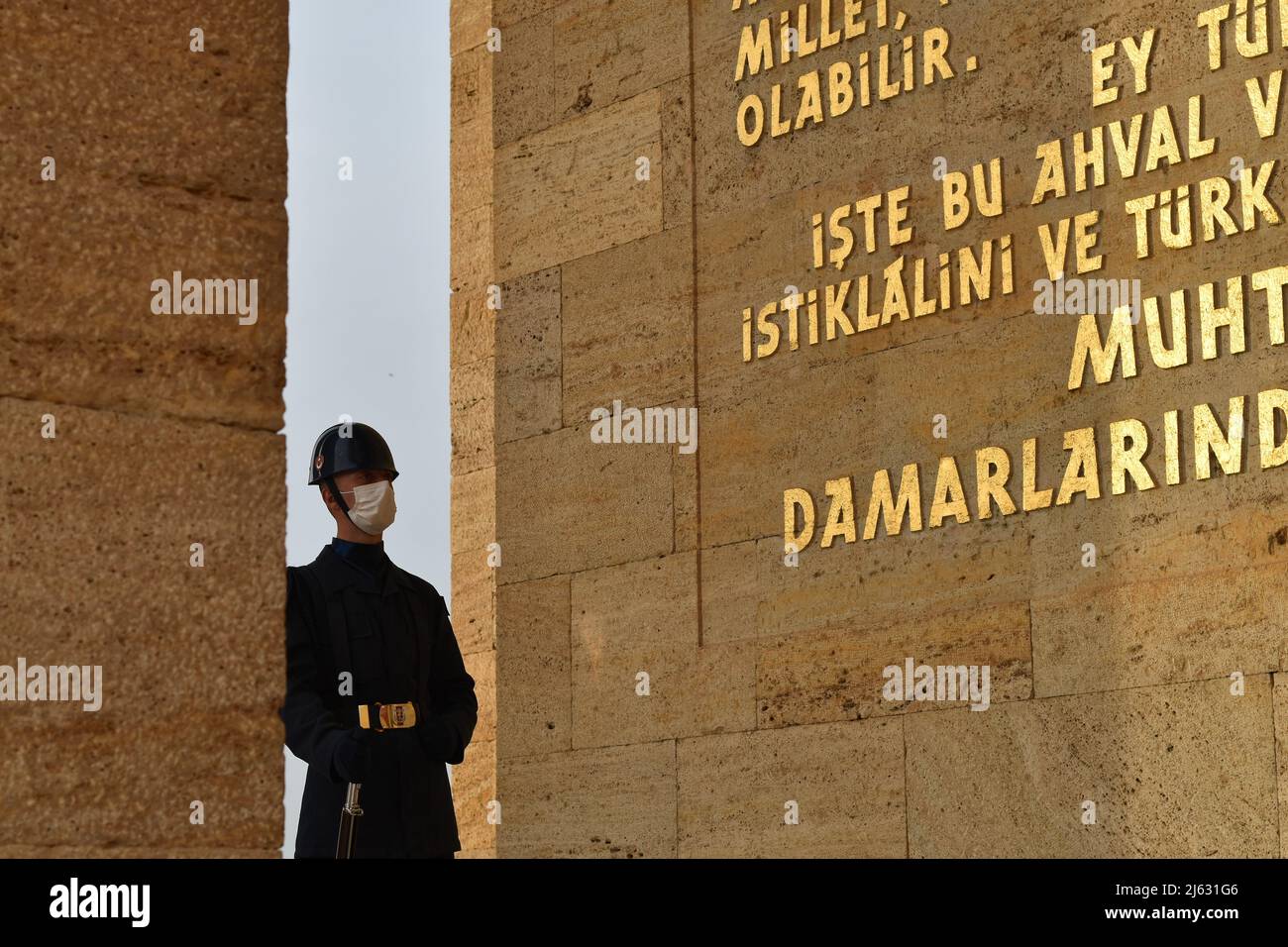 Scènes du mausolée d'Atatürk à Ankara, Turquie Banque D'Images