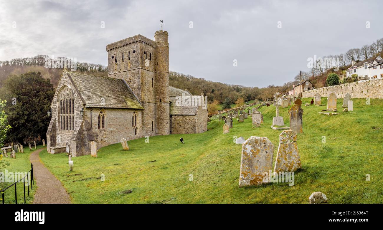 Église de St Winifred, Branscombe, Devon Banque D'Images