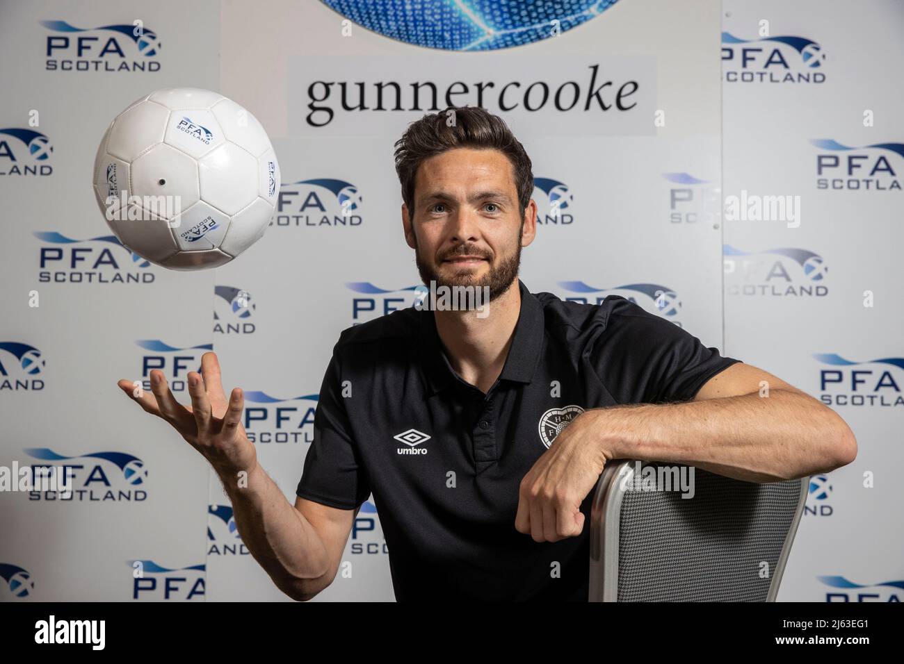 Photo fournie par Jeff Holmes. PFA Scotland annonce les nominés pour le joueur SPFL de l'année. Le candidat, Craig Gordon. Date de publication : le mercredi 27 avril 2022. Banque D'Images