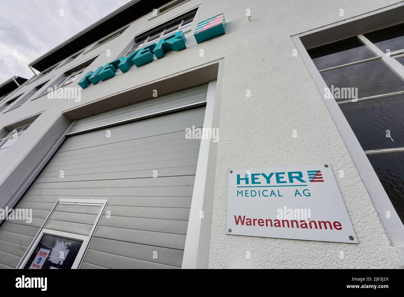 Mauvaise EMS, Allemagne. 27th avril 2022. Le bâtiment de la société Heyer  Medical AG. Le gouvernement allemand a interdit la prise de contrôle du  fabricant allemand de ventilateurs par une entreprise chinoise.