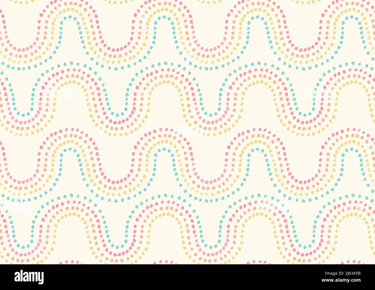 Pois arc-en-ciel. Illustration vectorielle abstraite Doodle Illustration de Vecteur