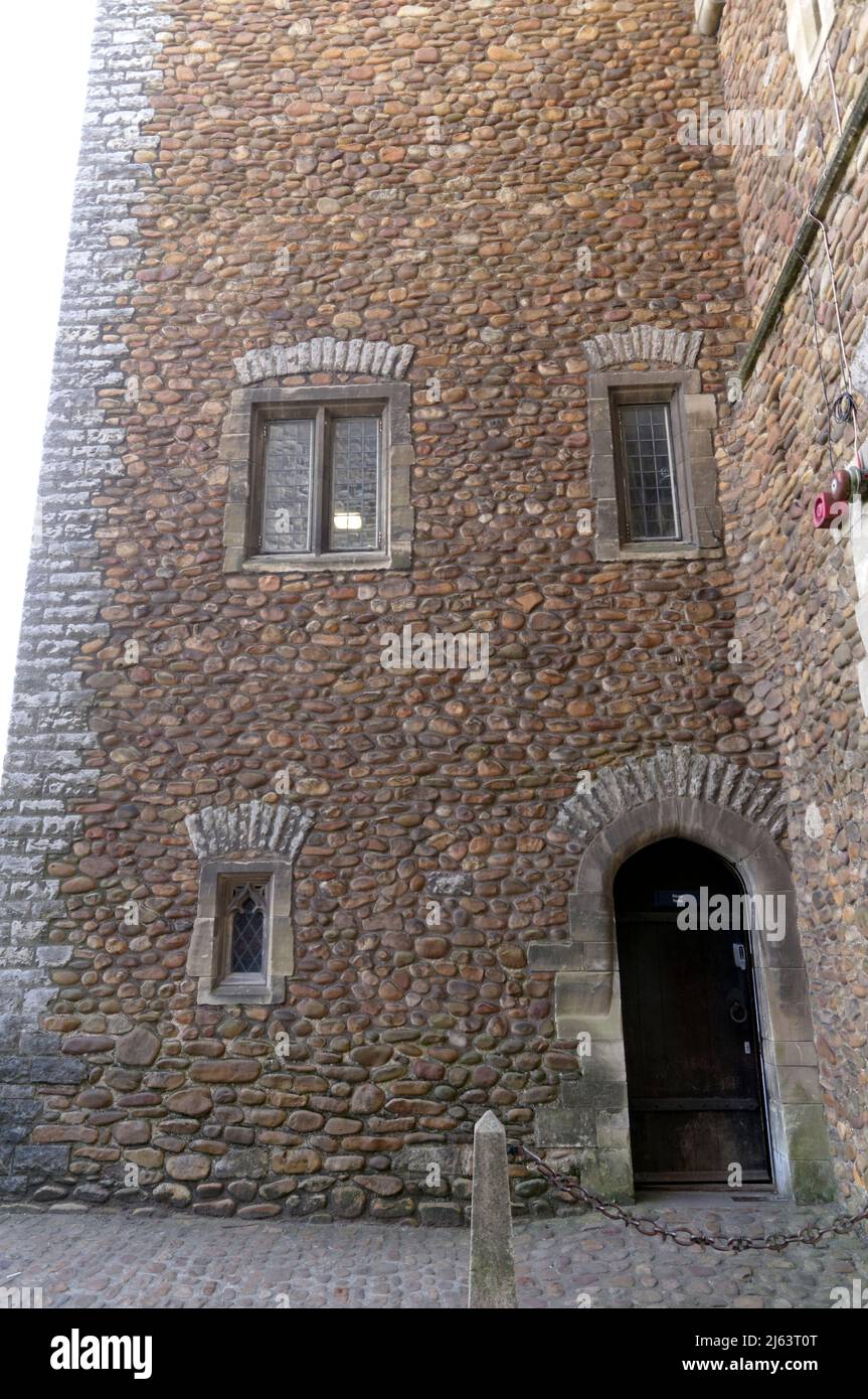 Juste à l'intérieur de l'entrée principale, Château de Cardiff, printemps 2022 Banque D'Images