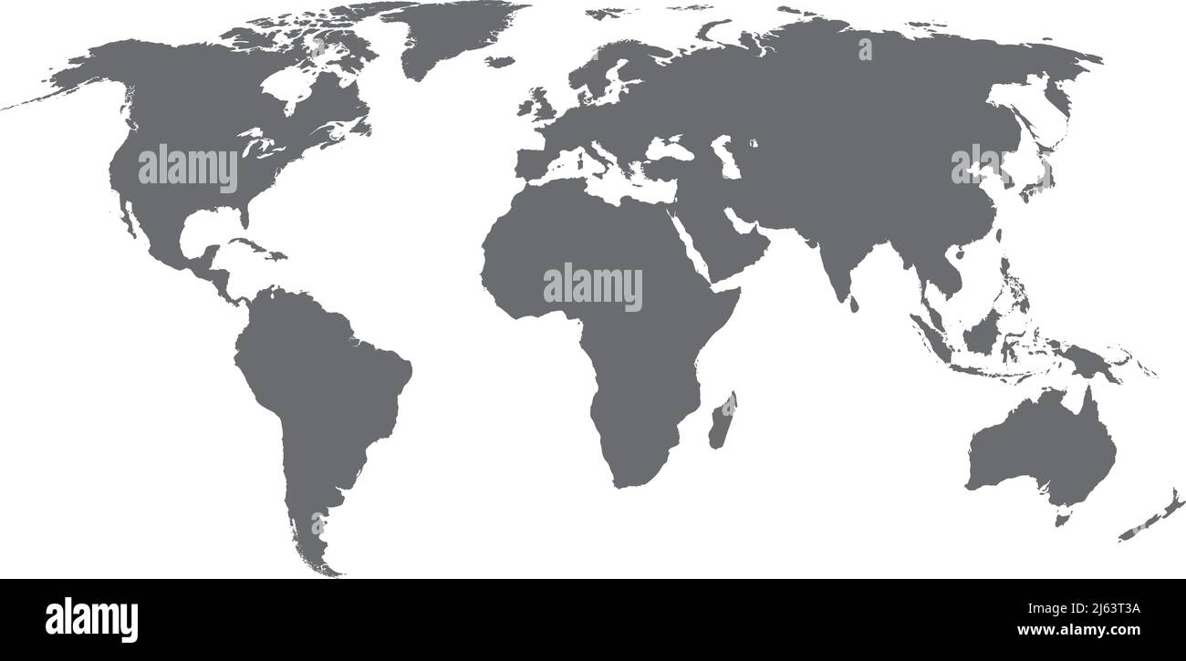 Carte du monde. Vue sur la terre de la planète plate. Modèle de carte du monde Illustration de Vecteur