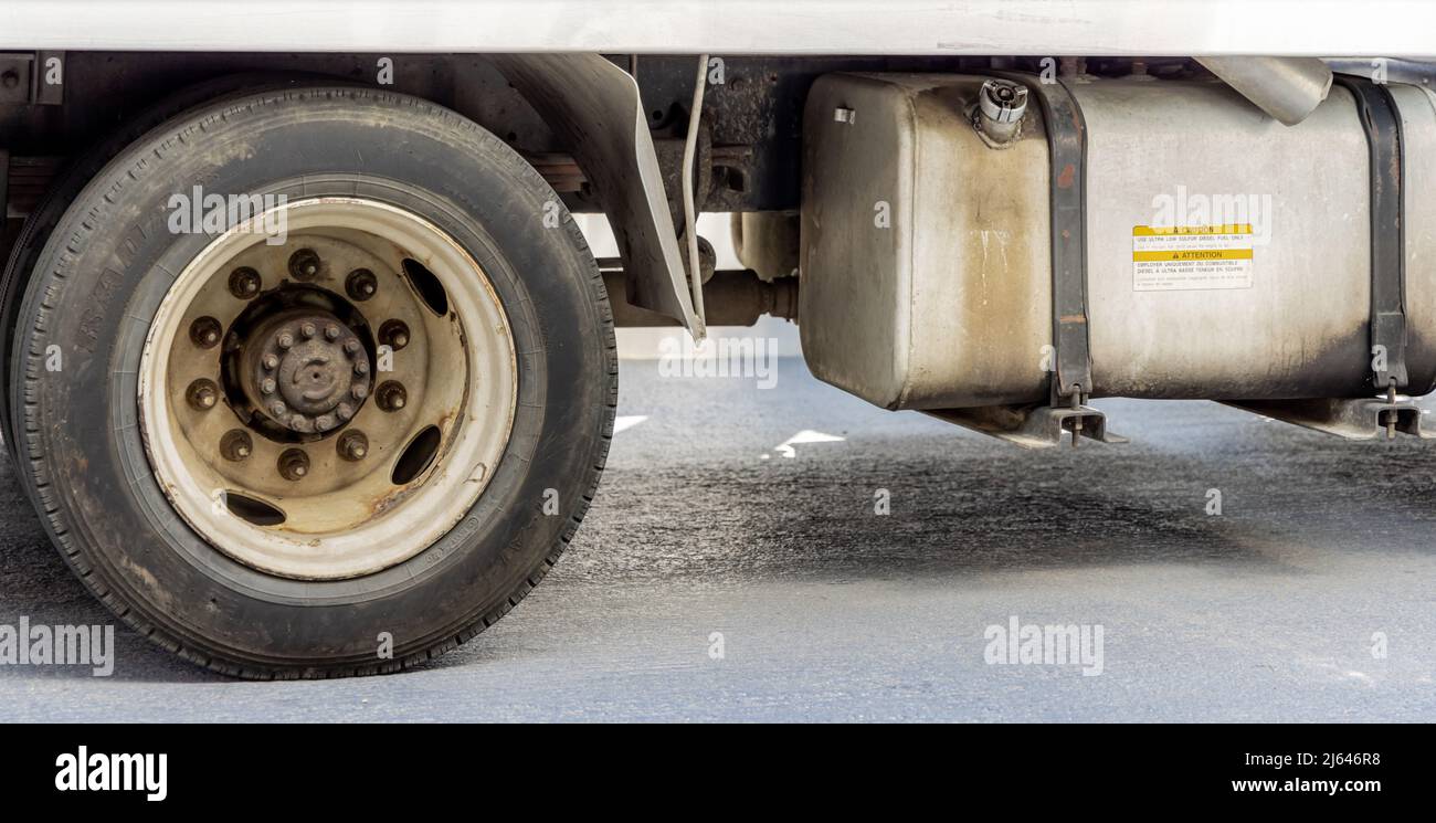 Image détaillée d'un chariot diesel Banque D'Images