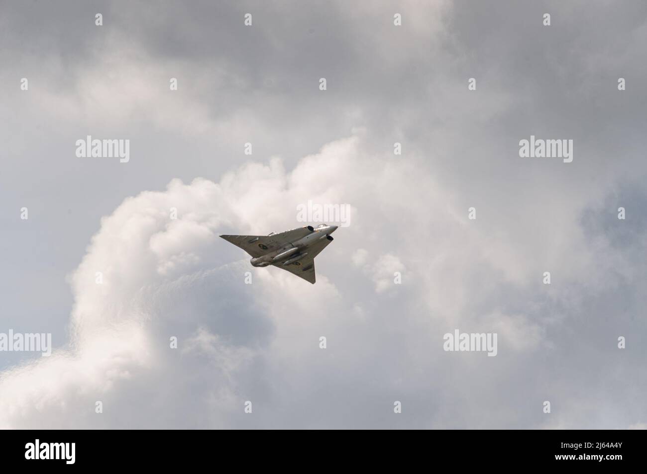 Göteborg, Suède - août 29 2010: Saab 35 Draken avion de chasse supersonique de l'armée de l'air suédoise Banque D'Images