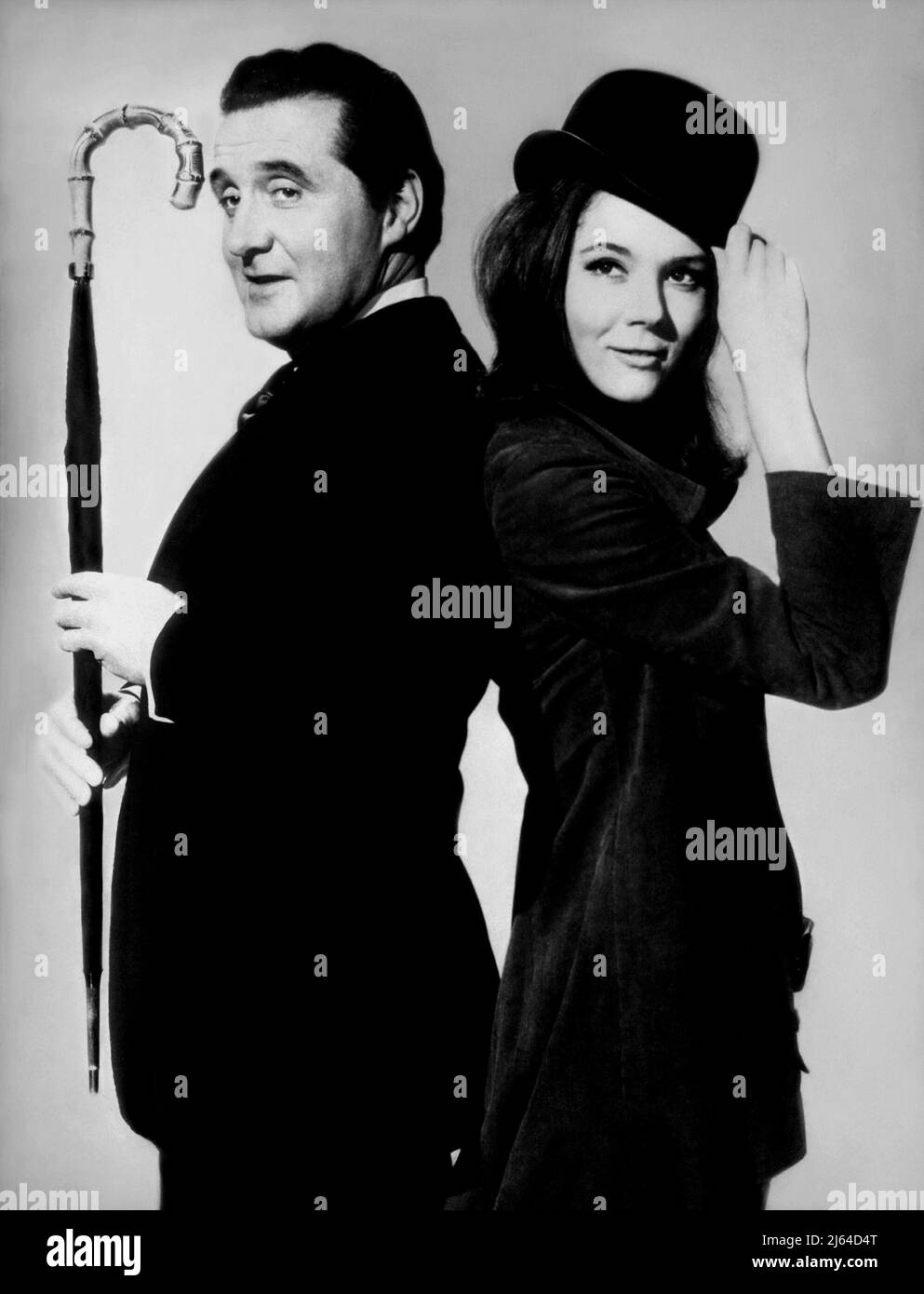 PATRICK MACNEE, DIANA RIGG, THE AVENGERS, 1965 Banque D'Images