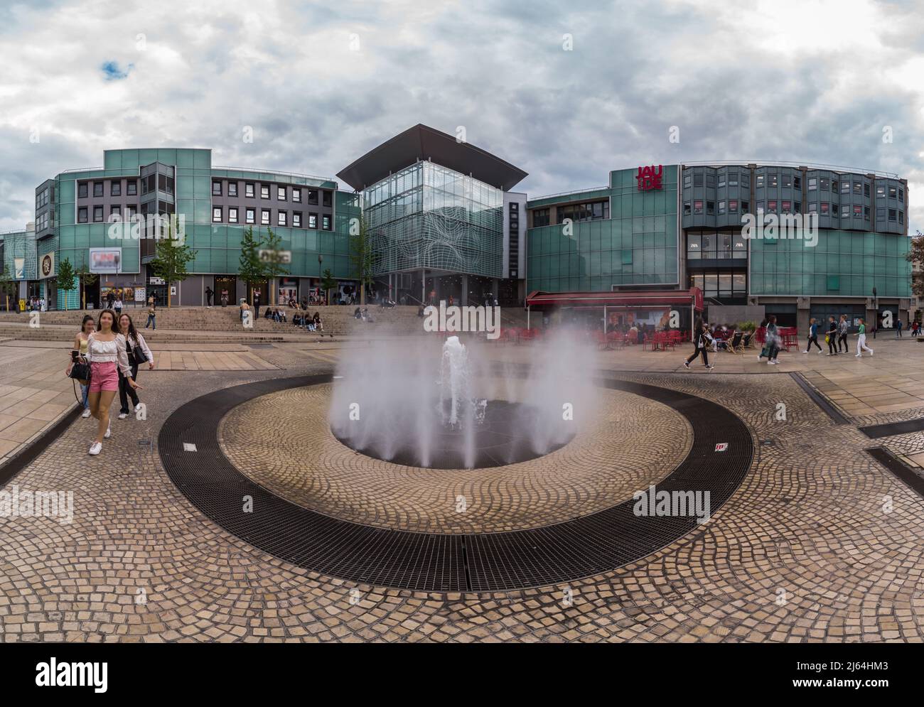 Vue panoramique de la place de Jaude Banque D'Images