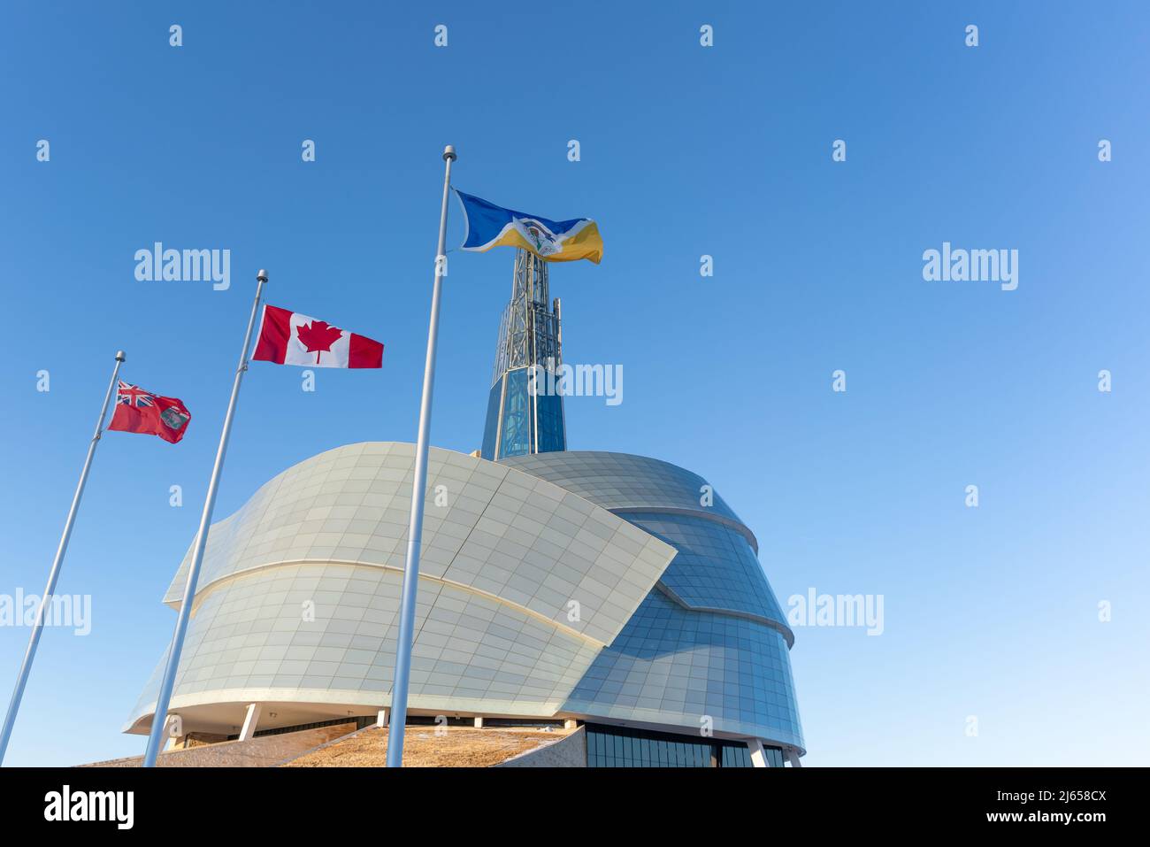 Mars 6 2022 - Winnipeg Manitoba Canada - le muséum du complexe des droits de la personne Banque D'Images
