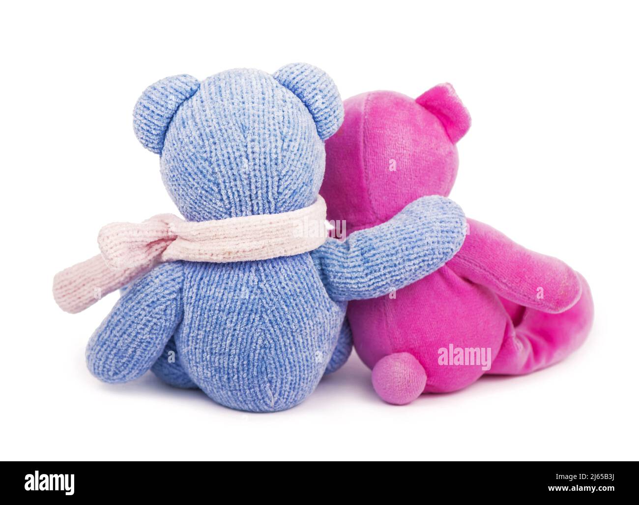 Amitié - deux ours en peluche qui tiennent dans les bras Banque D'Images