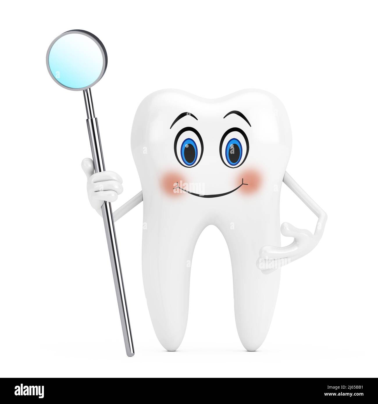 Dent Avec Le Miroir Dentaire Illustration Stock - Illustration du dentaire,  hygiène: 96836510