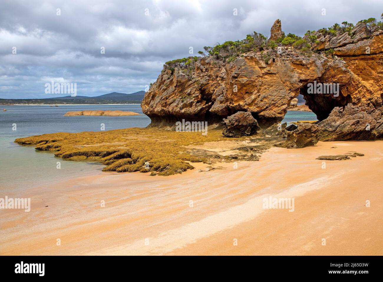 Stackys Bight, dans la baie de Killiecrankie, sur l'île Flinders Banque D'Images
