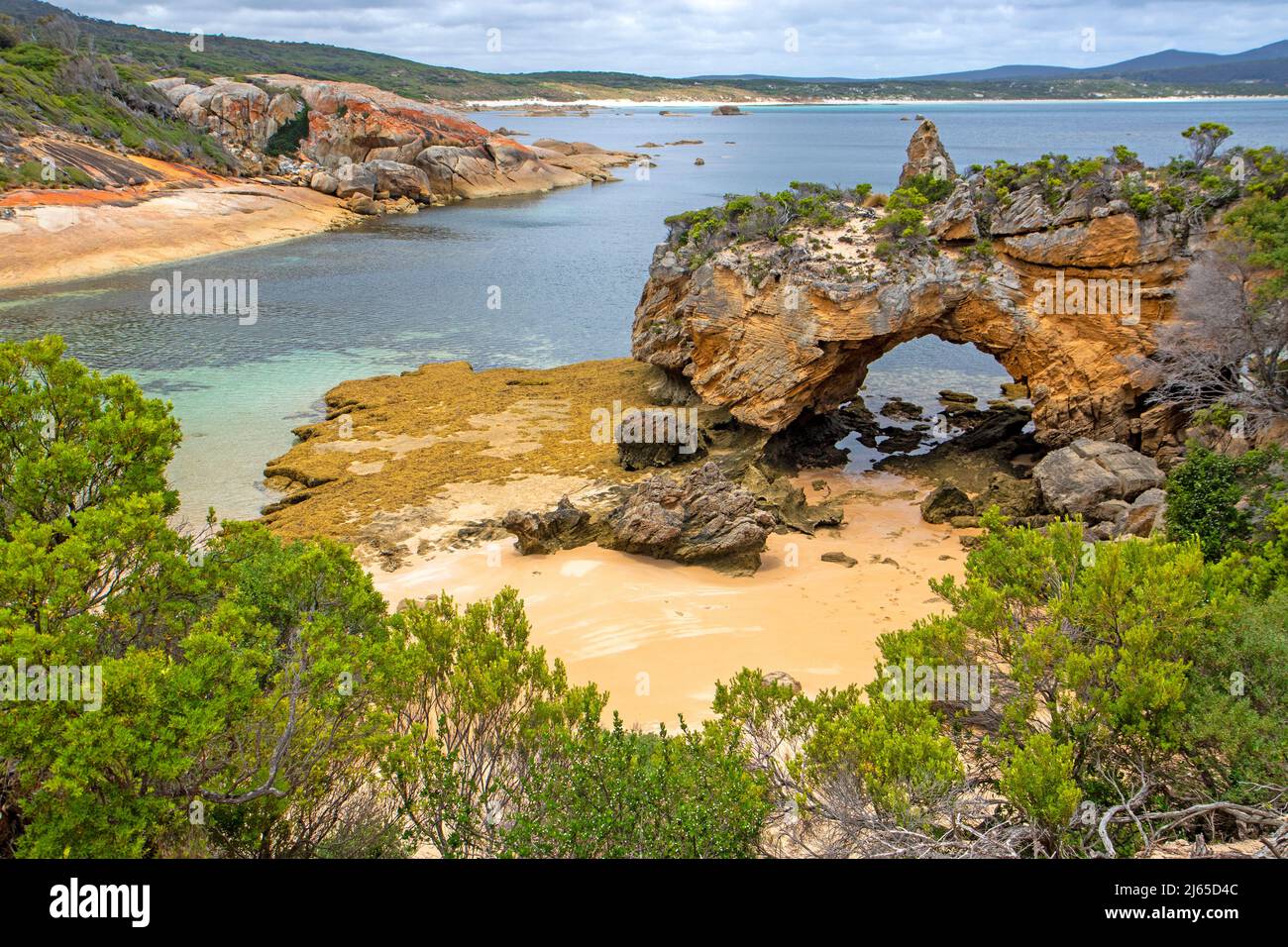 Stackys Bight, dans la baie de Killiecrankie, sur l'île Flinders Banque D'Images