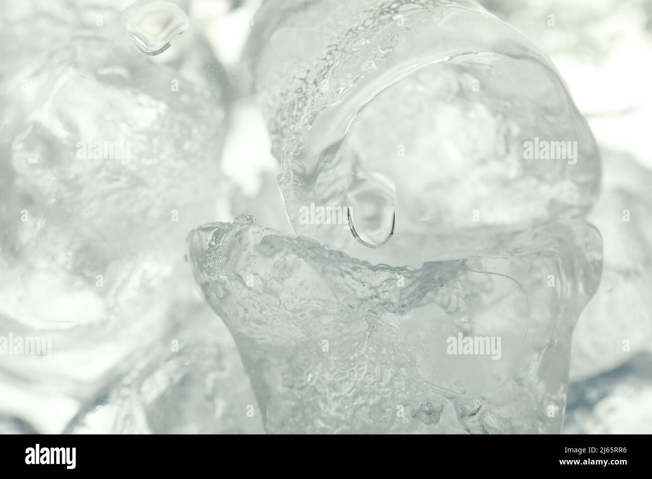 Glaces pour boissons, gros plan Banque D'Images