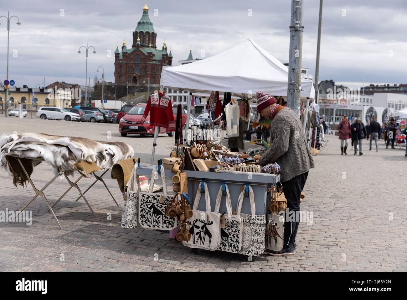 Helsinki, capitale de la Finlande, située sur les rives du golfe de Finlande, la plus au nord des capitales continentales d'Europe. Banque D'Images