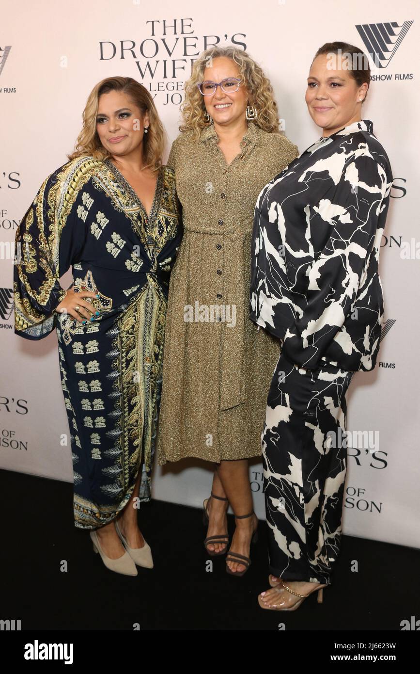 Sydney, Australie. 28th avril 2022. Leah Purcell assiste à la première de tapis rouge de la femme de Drover au Ritz Cinemas – 45, rue St Pauls, Randwick. Credit: Richard Milnes/Alamy Live News Banque D'Images