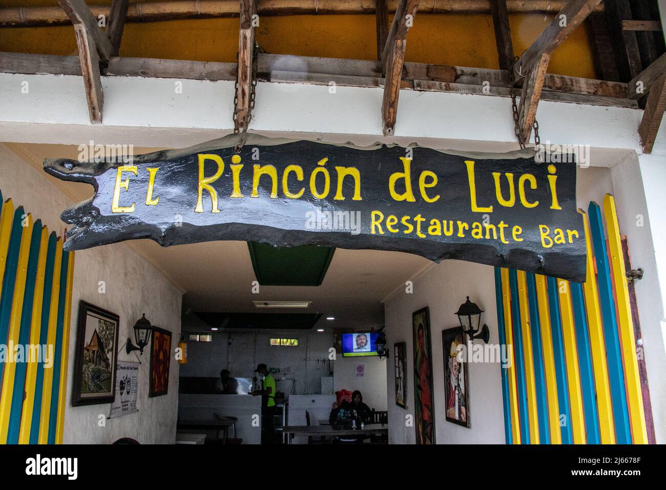 El Rincon de Luci, Salento, Quindío, Colombie Banque D'Images