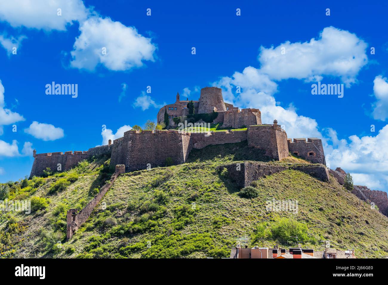 Le château de Cardona, Catalogne, Espagne Banque D'Images