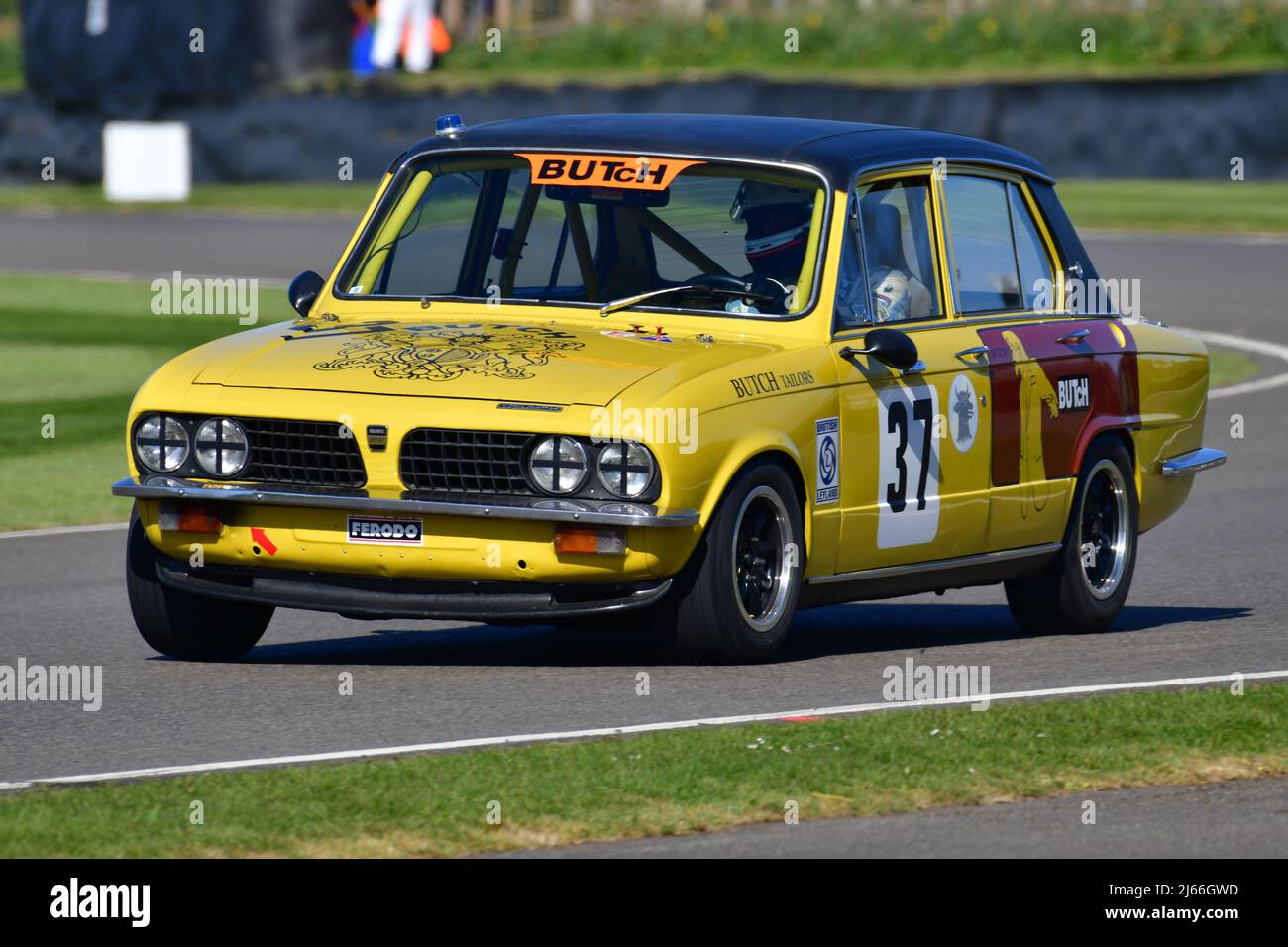 Anthony Reid, Martin Overington, Triumph Dolomite Sprint, Gerry Marshall Trophée, une course de plus de 45 minutes pour deux pilotes avec un arrêt de fosse obligatoire, FO Banque D'Images
