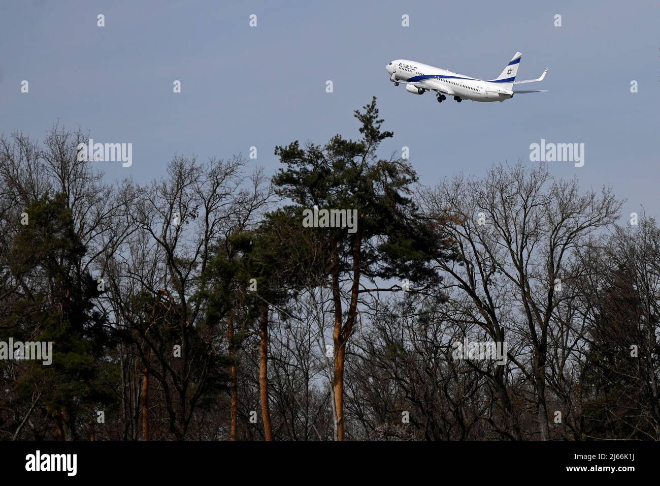 Flugzeug El Al Israel Airlines, Boeing 737-900ER, 4X-EHA, Zuerich Kloten, Suisse Banque D'Images