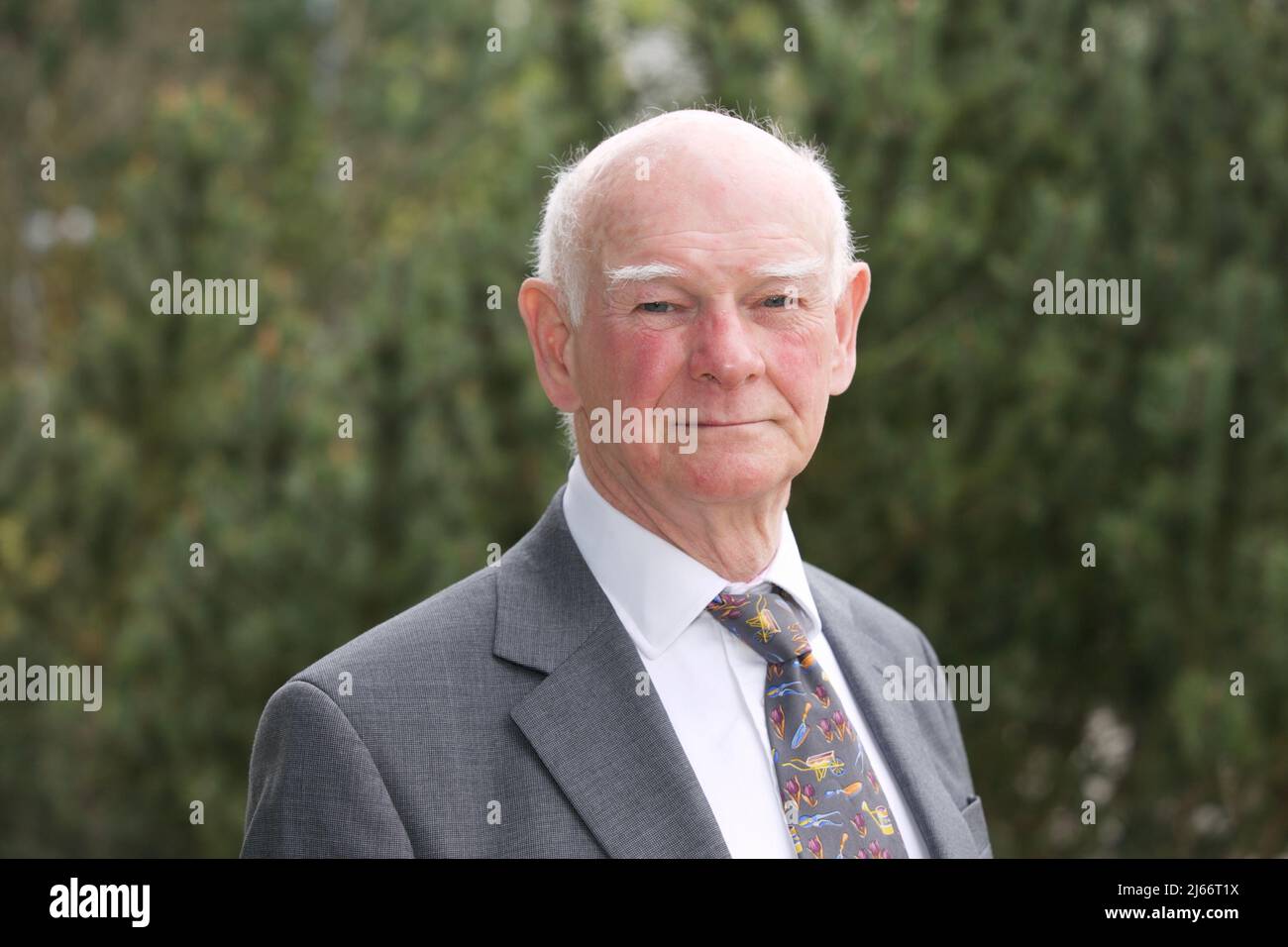 Édimbourg, Royaume-Uni, 28th avril 2022 : Howard Davies, président du groupe NatWest, assiste à l'AGA de la société à son siège de Gogarburn. Photo: TERRY MURDEN / Alay Banque D'Images