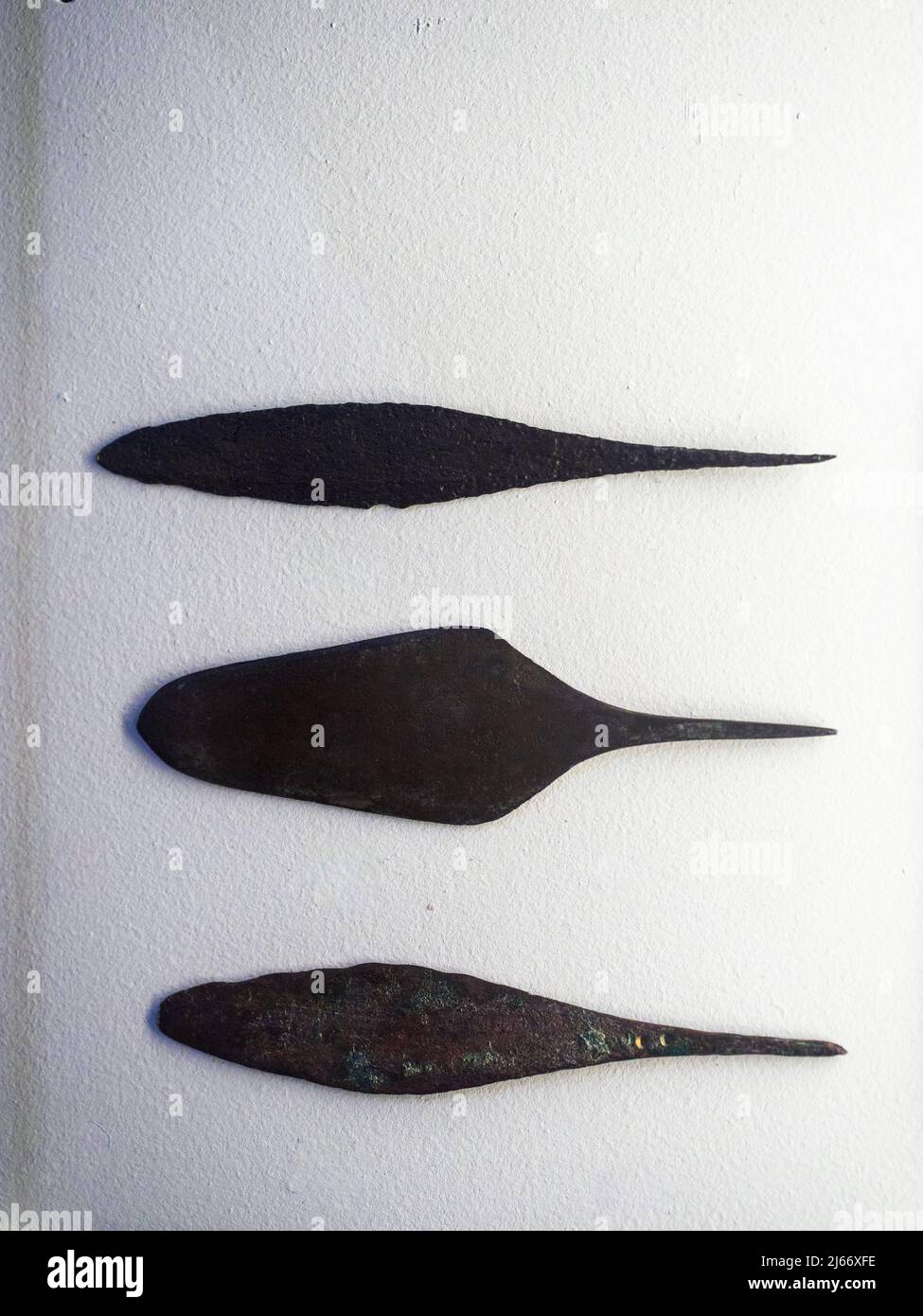 Flèches de type 'Palmella' Musée archéologique et ethnologique de Córdoba Banque D'Images
