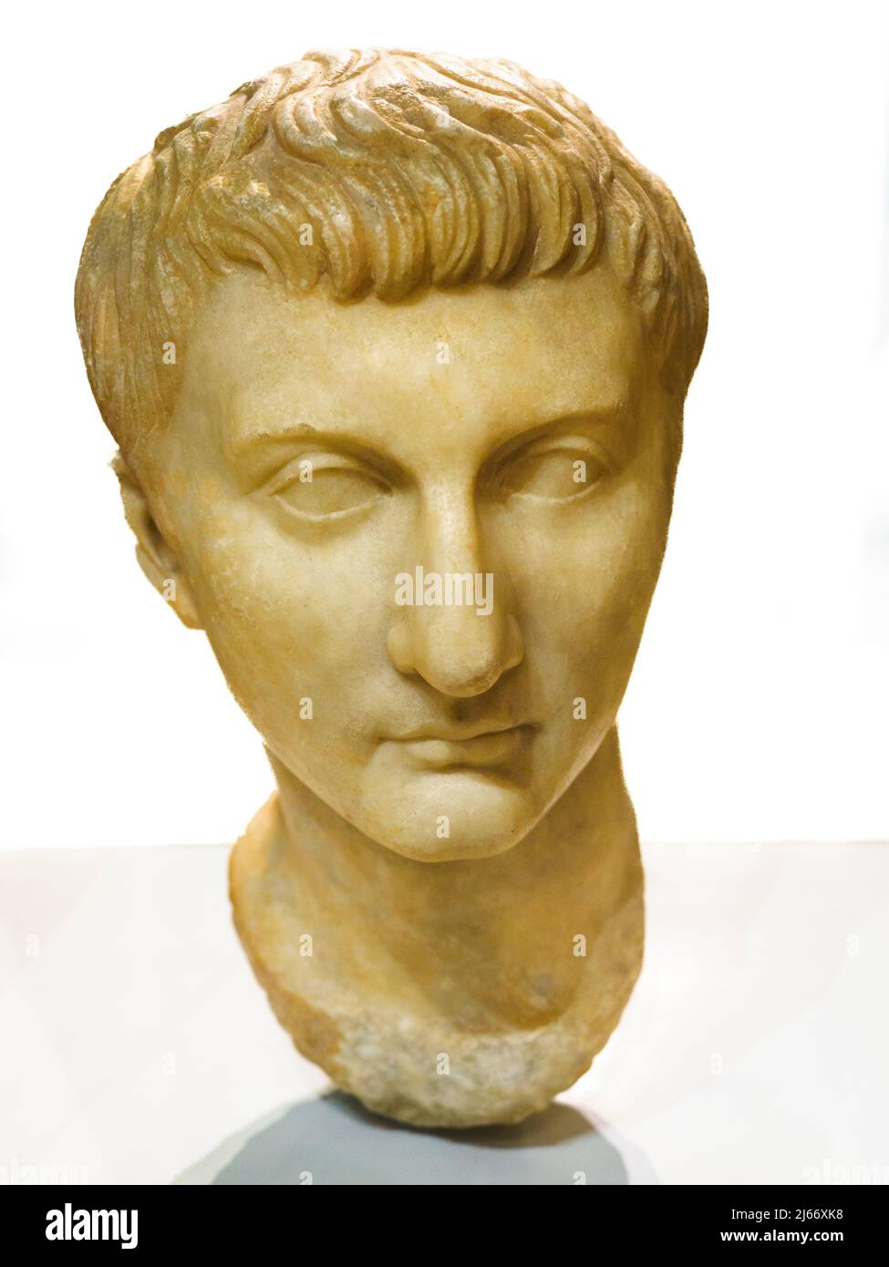 Portrait de Drusus (fils de Tiberius) Roman. 1st Century AD Marble Puente Genil Musée archéologique et ethnologique de Córdoba Banque D'Images