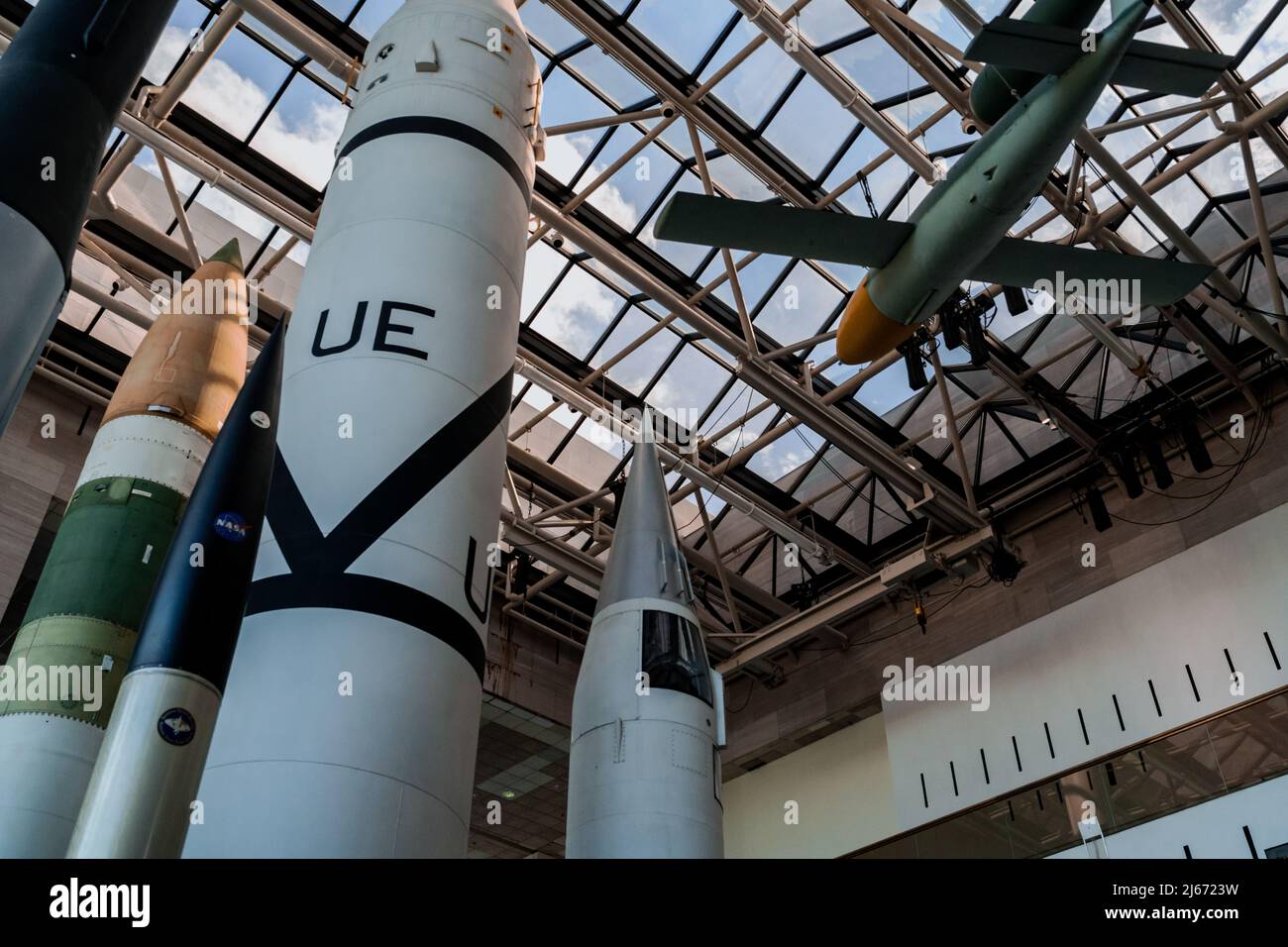 Expositions du Musée de l'air et de l'espace à Washington DC Banque D'Images