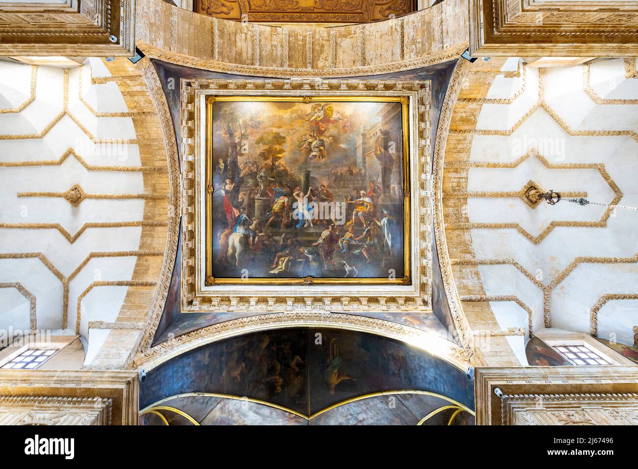 Saint Thérèse de l'enfant Jésus à Gallipoli, Salento, Pouilles, Italie. Banque D'Images