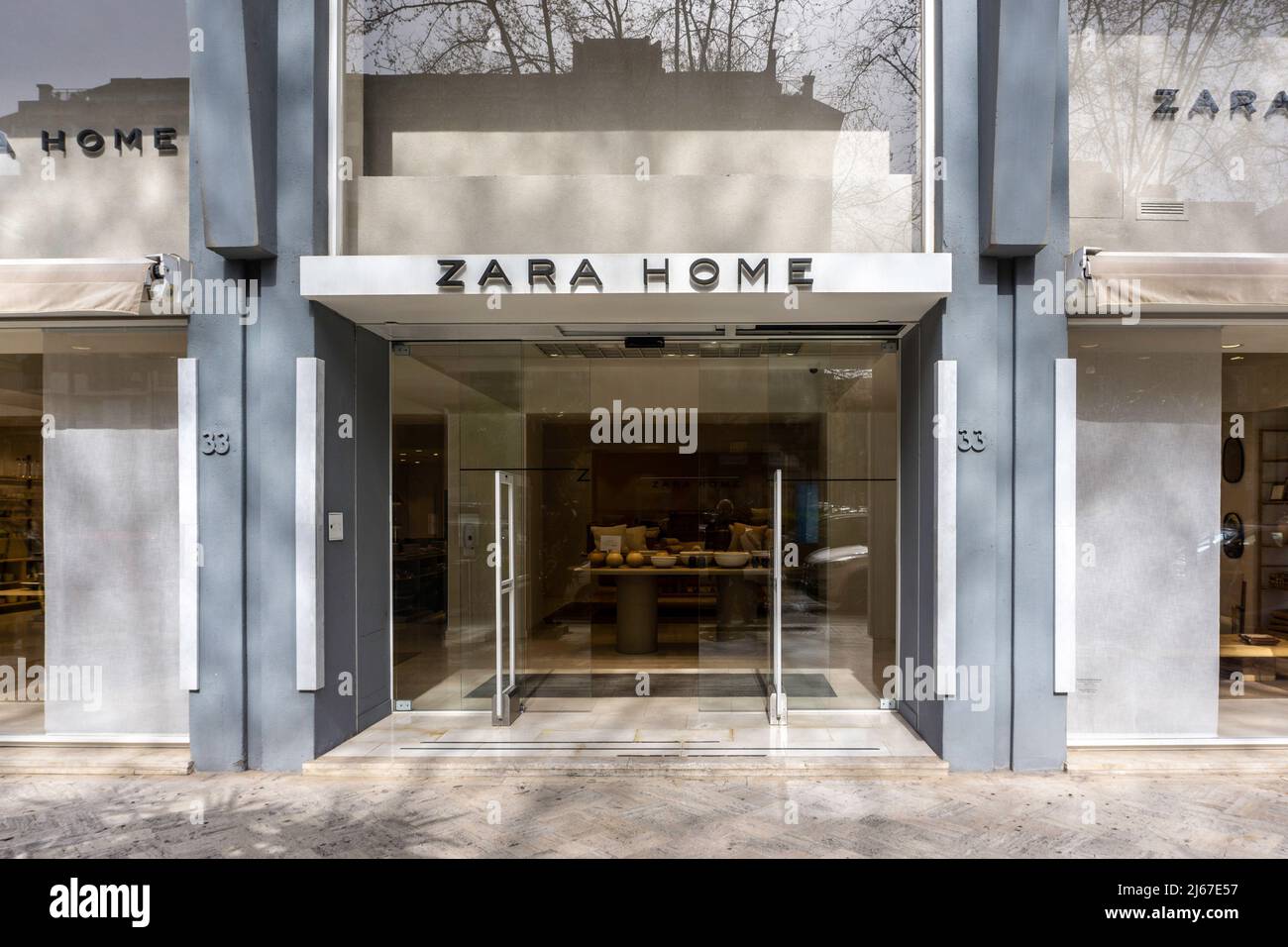 Un Zara Home Store à Palerme, Sicile, Italie. Banque D'Images