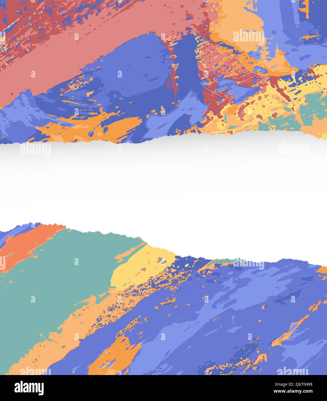 Modèle d'arrière-plan ou poster vectoriel coloré et abstrait peint Illustration de Vecteur