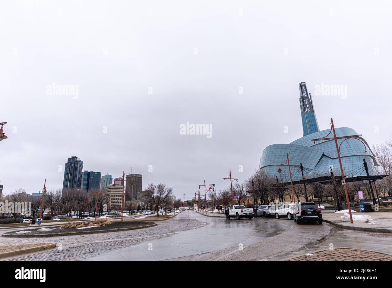 Mars 23 2022 - Winnipeg Manitoba Canada - le muséum du complexe des droits de la personne Banque D'Images