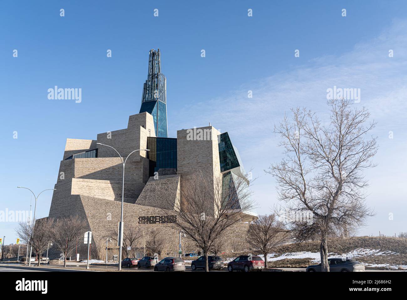 Mars 23 2022 - Winnipeg Manitoba Canada - le muséum du complexe des droits de la personne Banque D'Images