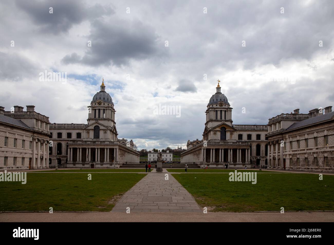 Greenwich Royal Naval College à Londres SE10, Royaume-Uni Banque D'Images