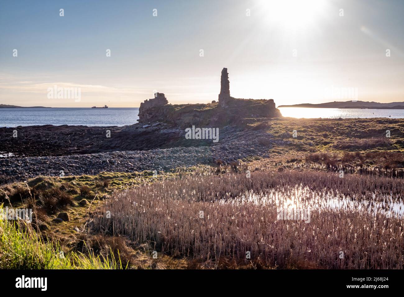 Le château McSwynes est situé à St Johns point dans le comté de Donegal - Irlande Banque D'Images