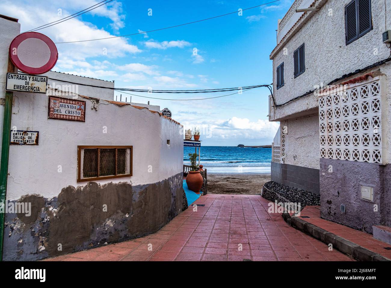 Ojos de Garza Beach à Gran Canaria, Espagne. Playa de Ojos de Garza près de l'aéroport international de Gran Canaria. Banque D'Images