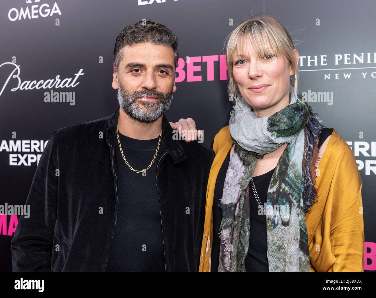 28 avril 2022, New York, New York, États-Unis: Oscar Isaac et Elvira Lind assistent à la soirée d'ouverture de Broadway 'Macbeth' au Longacre Theatre (Credit image: © Lev Radin/Pacific Press via ZUMA Press Wire) Banque D'Images
