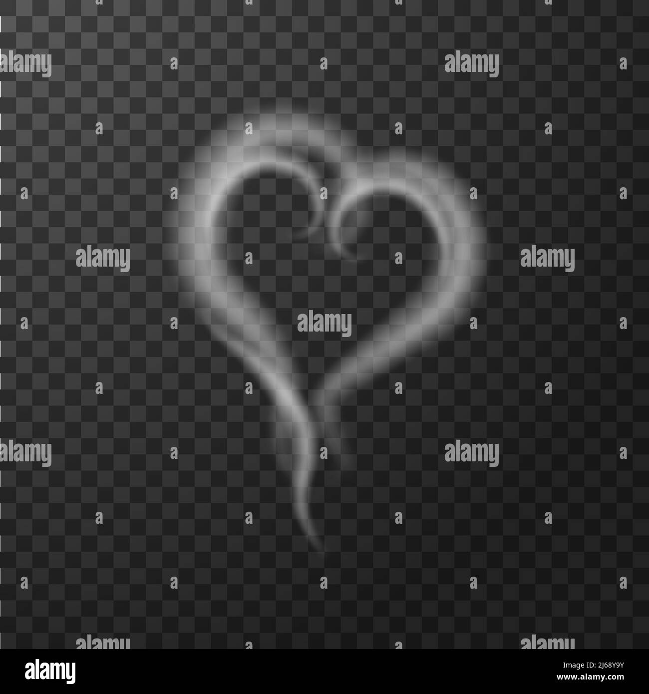 Fumée de café.Vapeur de thé.Débit d'onde de vapeur.Vecteur réaliste amour vapeur Illustration de Vecteur