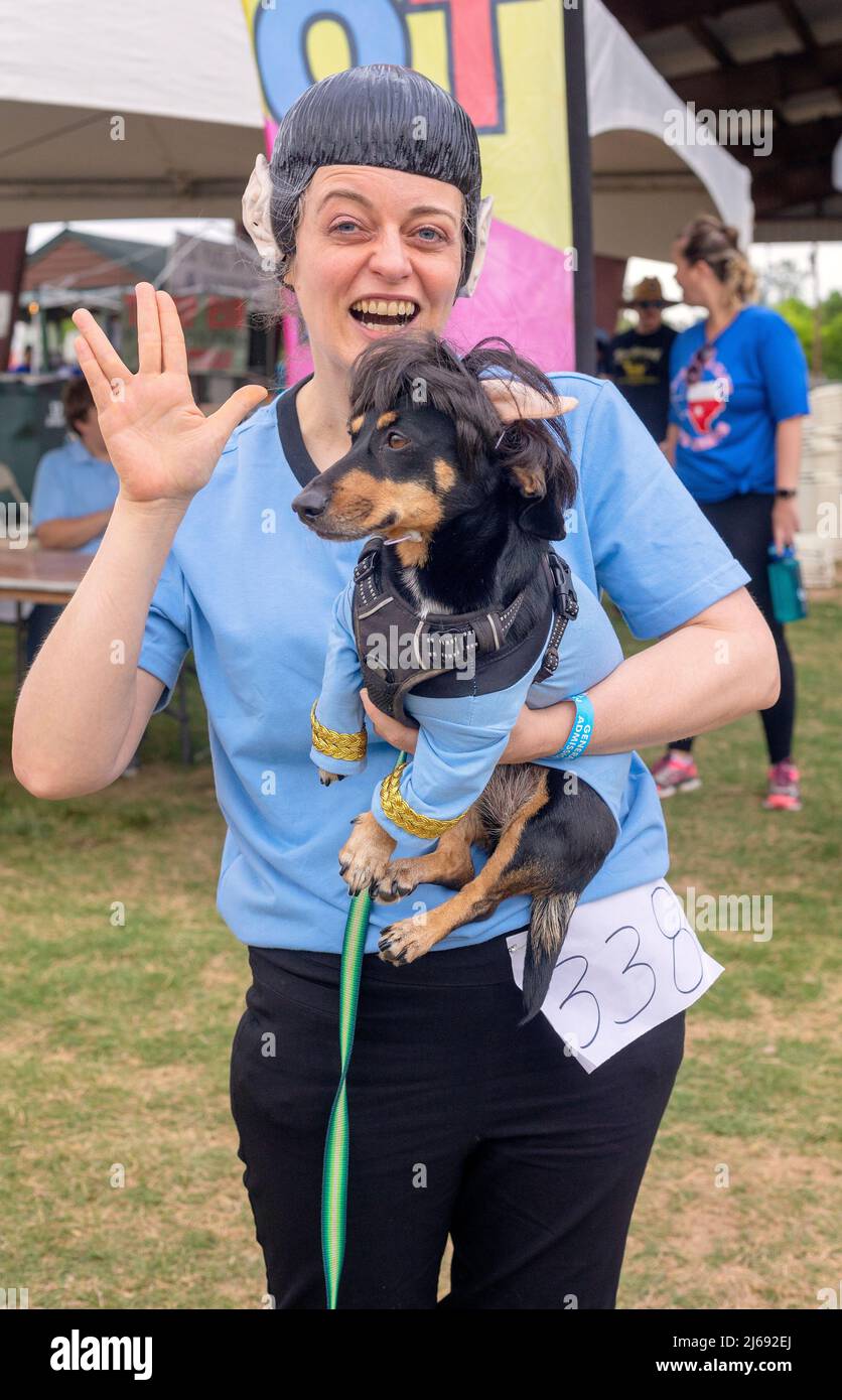 Buda, Texas 2022 Wiener Dog Festival Banque D'Images