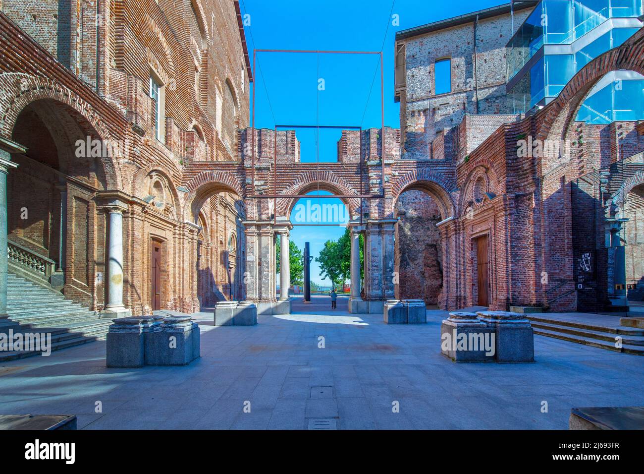 Château de Rivoli, Rivoli, Turin, Piémont, Italie Banque D'Images
