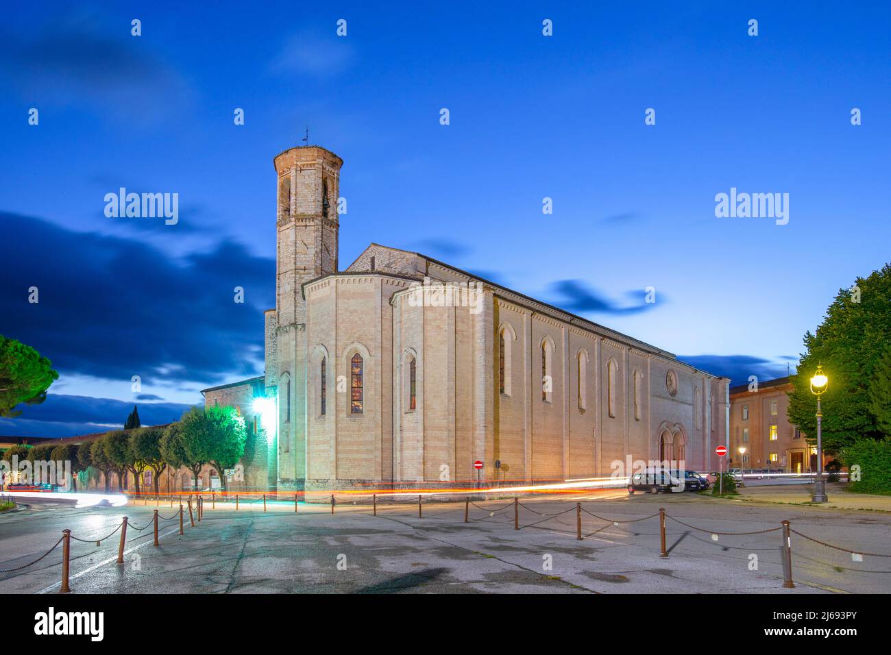 Eglise de San Francesco, Gubbio, province de Pérouse, Ombrie, Italie Banque D'Images