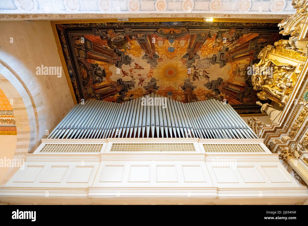 Cathédrale dédiée à l'Annonciation de la Vierge Marie à Otranto. La cathédrale catholique romaine, dédiée à l'Annonciation de la Vierge Marie. Banque D'Images